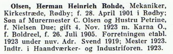 Dansk Hndvrkser Stat 1933 