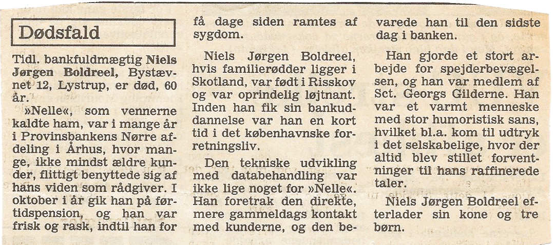Nekrolog ved Niels Jrgen dd i 1987