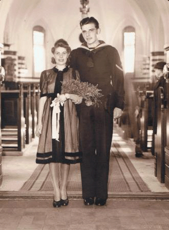 Tove og Fernando nygifte 1942
